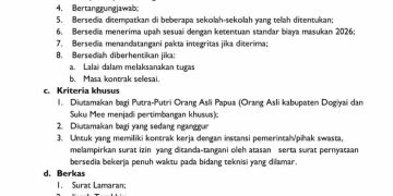 Dinas P & P Dogiyai Membuka Lowongan Pekerjaan Tenaga Teknisi Lapangan