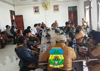 Panitia HUT RI Ke-80 di Dogiyai,Gelar Rapat Pengecekan Seksi-seksi dan Program kerjanya