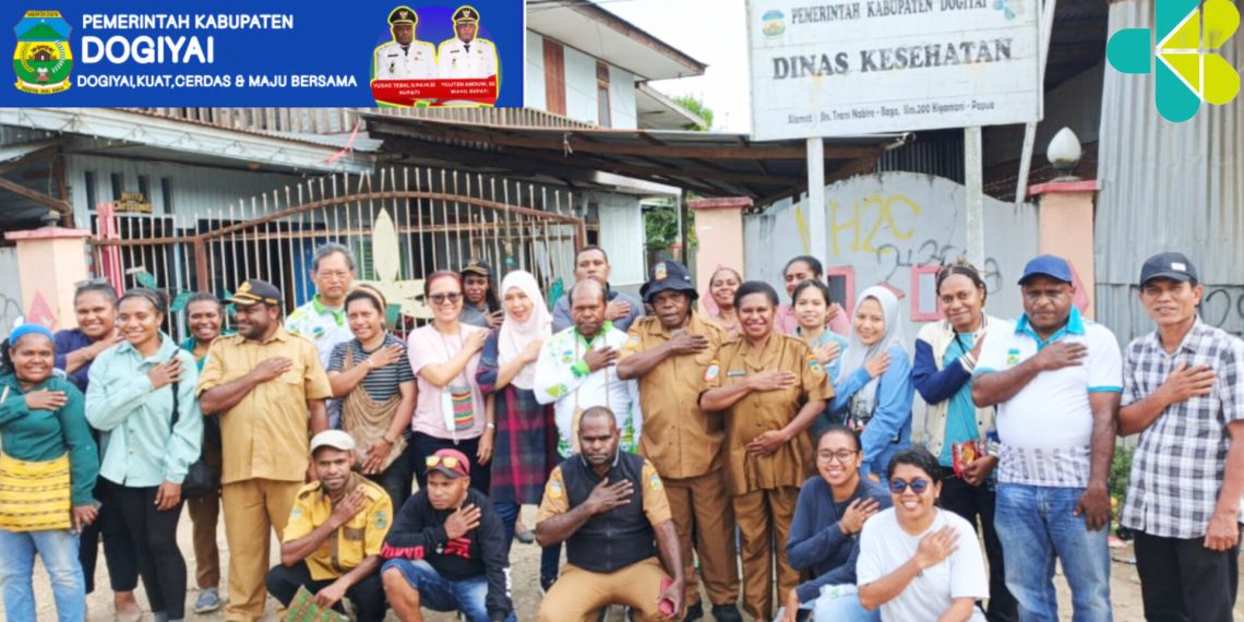 Plt.Kepala Dinkes Dogiyai,dr.Maria Clara Giyai ucapkan banyak terimakasih atas kunjungan Tim Kesehatan Provinsi Papua Tengah ke Dogiyai