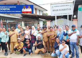 Plt.Kepala Dinkes Dogiyai,dr.Maria Clara Giyai ucapkan banyak terimakasih atas kunjungan Tim Kesehatan Provinsi Papua Tengah ke Dogiyai