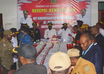 Pemda Dogiyai lakukan acara resepsi Kenegaraan dalam rangka HUT RI Ke- 80 Tahun 2025 di kabupaten Dogiyai