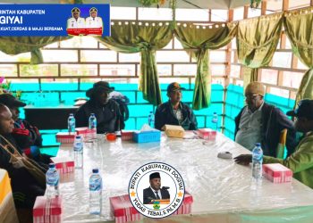 ‎Bupati Dogiyai koordinasi bersama setda Kabupaten Deiyai