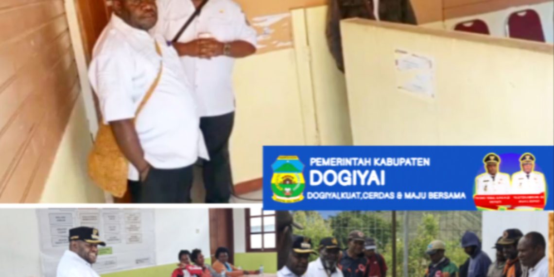 Bupati Dogiyai Yudas Tebai,sidak lanjutan ke kantor BPBD, P & P dan BPKAD