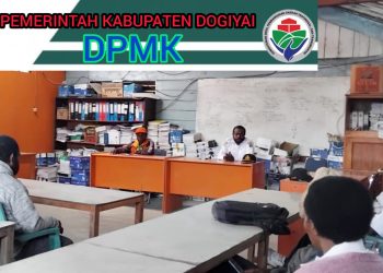 Plt.Kepala DPMK.Dogiyai, Yohanes Y.Giyai gelar rapat pencairan solusi atas masalah balai kampung Apogomakida,Piyaiye