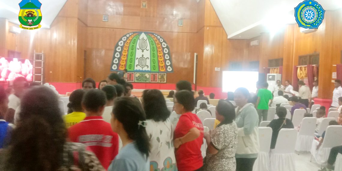 Ketua TP PKK Dogiyai hadiri geladi resik pengukuhan Bunda Paud
