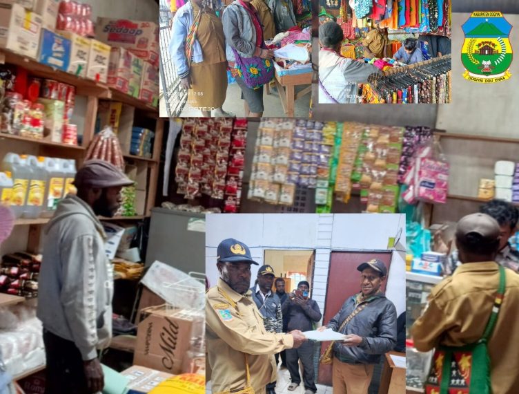 Kantor Pajak & Retribusi daerah Dogiyai Gencarkan Pendataan Wajib Pajak Baru untuk Pajak Kios dan Tempat usaha Guna Tingkatkan PAD