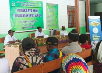 Puskesmas Yametadi Gelar Lokakarya Mini Bulanan untuk Tingkatkan Mutu Pelayanan Kesehatan