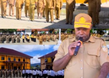 Mewakili Bupati Dogiyai,Asisten II Jadi Pembina Apel dan hal ini disampaikan lewat Apel berlangsung