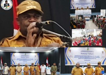 Bupati Dogiyai membuka Seminar Sehari Mengawali Potensi Pariwisata melalui Budaya untuk meningkatkan Ekonomi Rakyat Dogiyai