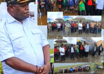 Bupati Dogiyai Kunjungi Masyarakat Kamuu Selatan Sekaligus Salurkan Sembako untuk Korban Banjir beberapa Kampung