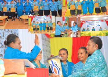 Ketua TP.PKK Dogiyai,Menutup Pelatihan Kader Posyandu dalam Rangka Peringatan hari Kesehatan Nasional selama 3 hari