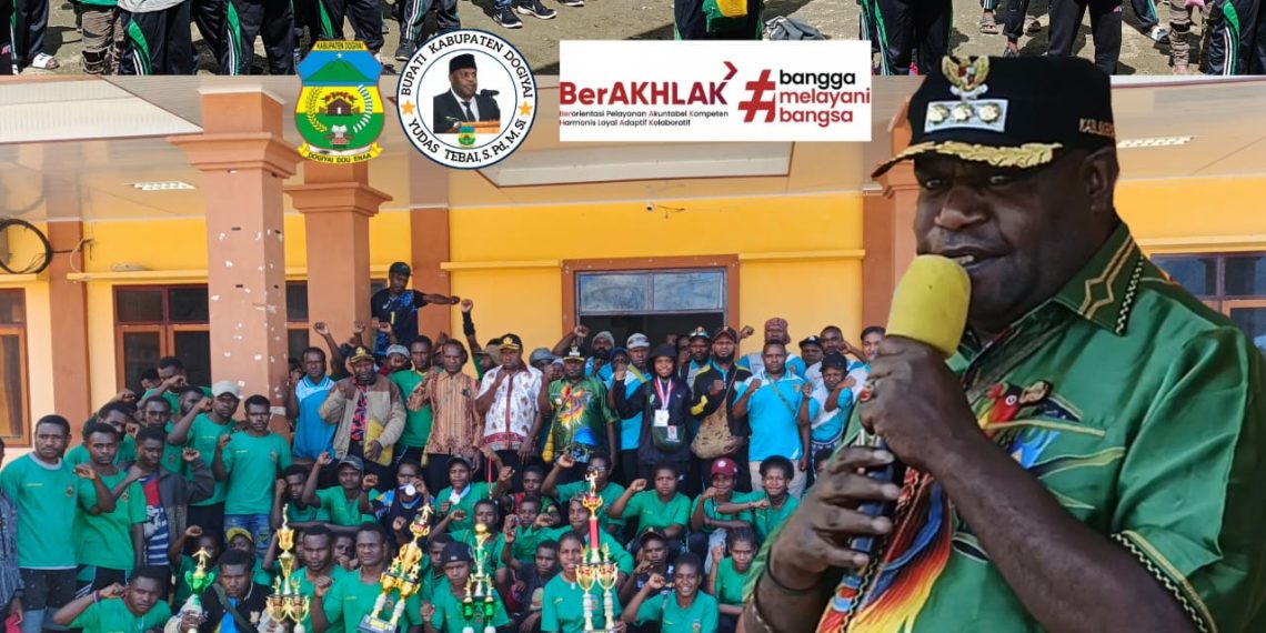 Bupati Dogiyai:Sepanjang Pemerintah Saya,Siap mendukung Putra-putri yang punya Kemampuan dalam Bidang Olahraga