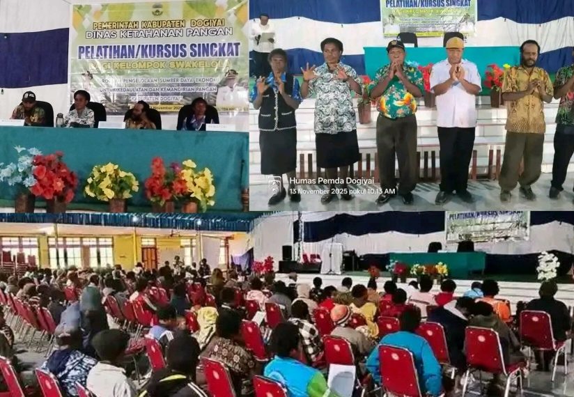 Dinas Ketahanan Pangan Kab.Dogiyai Gelar Kursus Singkat Pengelolaan Sumber Daya Ekonomi untuk Kedaulatan & Kemandirian Pangan