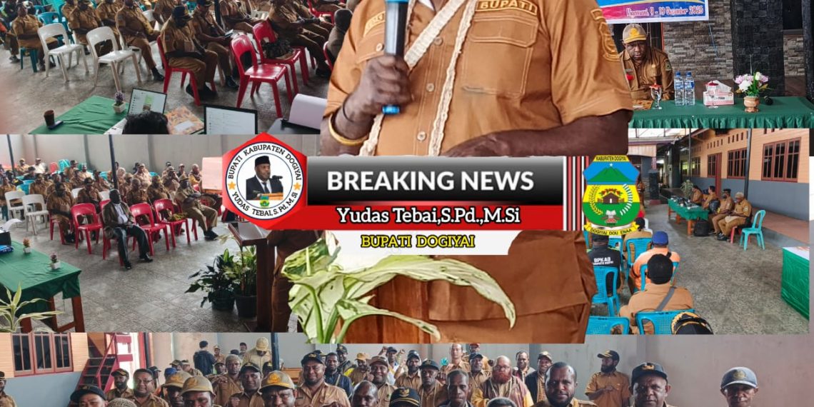 Bupati Dogiyai Buka Giat Monitoring & Evaluasi Triwulan III& IV Tahun anggaran 2025