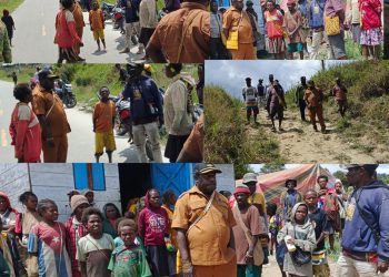 Sampaikan Duka Cita Bupati Yudas Tebai,Melayat Ke Rumah Almarhum Wunerman Tagi
