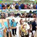 Bupati Yudas Tebai gunting pita peresmian Gereja Kingmi Doutou Klasis Kamuu,Koor Dogiyai
