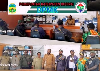 DPRD Dogiyai Lakukan Kunjungan Perdana ke DPMK, Bahas Pemotongan Dana Desa Non-Ermak Secara Nasional