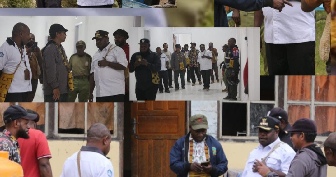 Bupati Yudas Tebai Tinjau Langsung Pembangunan Asrama SMP YPPK Moanemani, Pastikan Kualitas dan percepatan