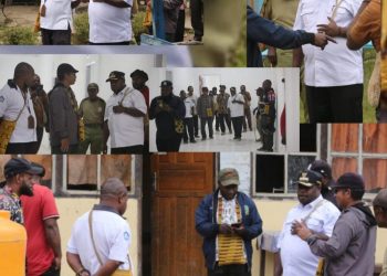 Bupati Yudas Tebai Tinjau Langsung Pembangunan Asrama SMP YPPK Moanemani, Pastikan Kualitas dan percepatan