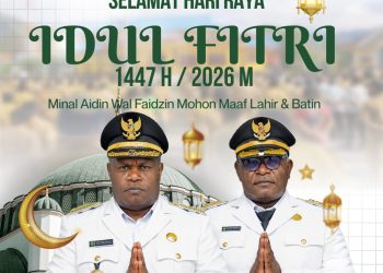 Bupati Dogiyai mengucapkan Selamat Hari Raya Idul Fitri kepada masyarakat Muslim Dogiyai