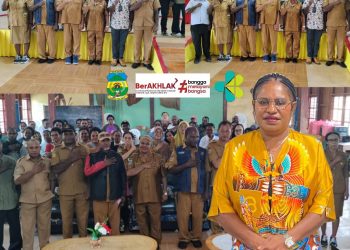 Kadis Dinkes Membuka OJT integrasi Layanan Primer (ILP) 15 Puskesmas yang ada di Dogiyai