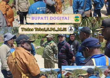 Bupati Yudas Tebai Tinjau Lokasi Pemeriksaan BPK Pusat: Fokus pada Akselerasi Infrastruktur Dogiyai