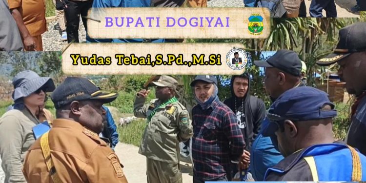 Bupati Yudas Tebai Tinjau Lokasi Pemeriksaan BPK Pusat: Fokus pada Akselerasi Infrastruktur Dogiyai