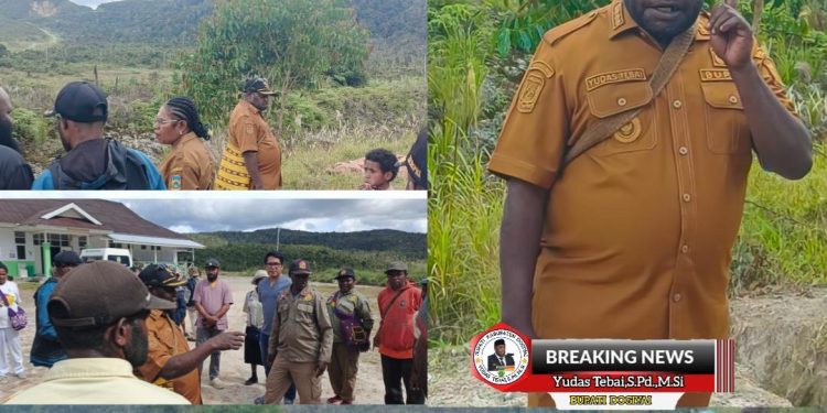 Bupati Yudas Tebai Tinjau Lokasi RSUD Dogiyai: “Tahun besok Kita Bangun Gedung Baru Tipe C!”