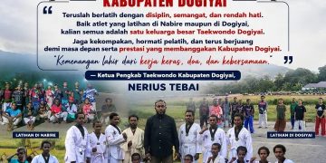 Dukungan Nyata untuk Prestasi: Pengurus Taekwondo Dogiyai Serahkan Sarana & Prasarana Baru