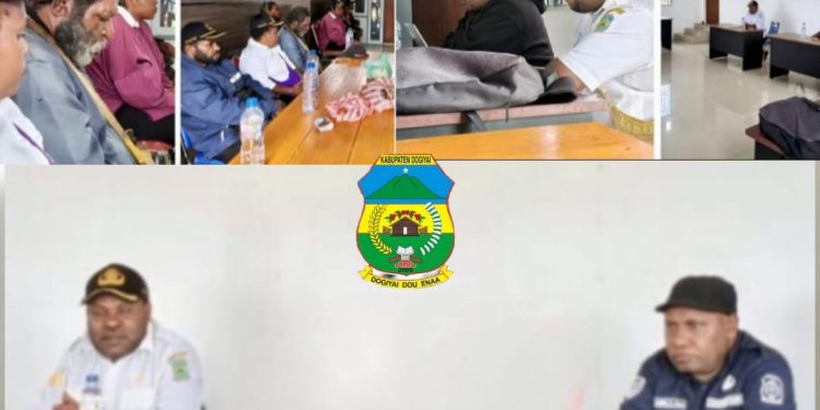 Kepala Inspektur Dogiyai gelar Rapat bersama Staf, guna bahas Beberapa Agenda penting