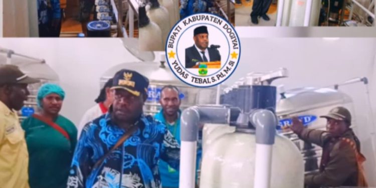 Prioritas Kesehatan & Hygiene: Bupati Yudas Tebai Inspeksi Mendadak Kualitas Air Bersih RSUD Dogiyai