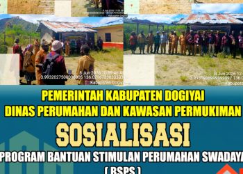 Dinas Perkim Dogiyai Sosialisasikan Program BSPS 2026 di Kampung Idakotu