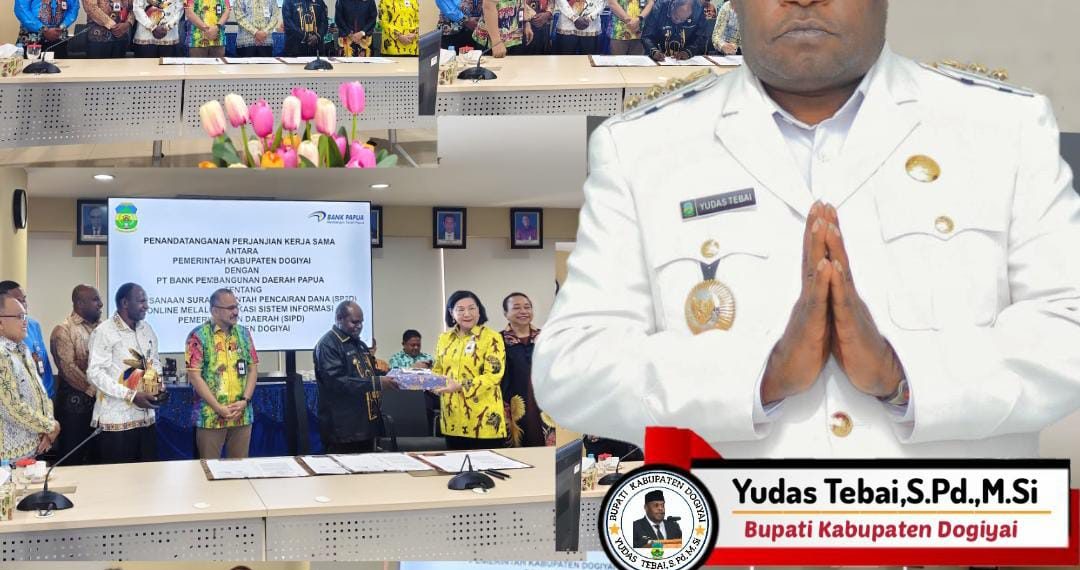 Pemkab Dogiyai & Bank Papua Resmi Terapkan SP2D Online, Era Pencairan APBD Kertas Berakhir