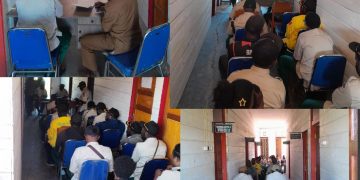 BPBD Dogiyai Gelar Rapat Staf, Fokus pada Kedisiplinan Pegawai dan Persiapan Bantuan Korban Kebakaran