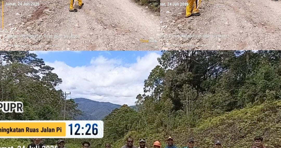 Dinas PUPR Dogiyai Survei Ruas Jalan Piyakunu Mapia, Siapkan Pembangunan Pengaspalan sepanjang 1 Kilometer
