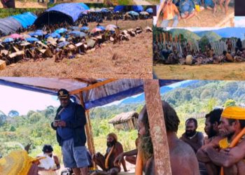 Bupati Yudas Tebai Hadiri Pesta Adat Masak Nota di Kampung Mogou: “Budaya Adalah Pondasi Utama Keberadaan Kita”