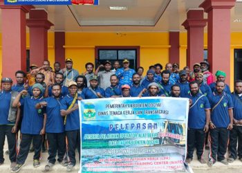 Pemkab Dogiyai Lepas 25 Pemuda Dogiyai Ikuti Pelatihan Operator Alat Berat di Mimika, Wujud Nyata Pemanfaatan Dana Otsus