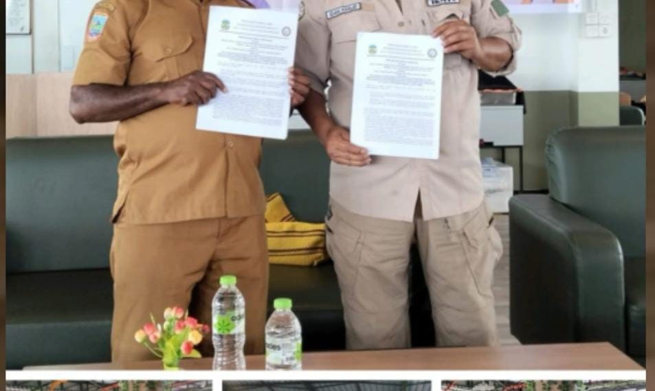 Kerja Nyata Bupati & Wakil Bupati Dogiyai: Disnakertrans Tanda Tangani MoU dengan LPK IKMTC untuk Pelatihan Alat Berat 25 Pemuda OAP