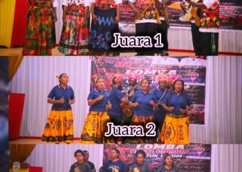 Kantor Pajak Raih Juara I, OMK Paroki Maria Imakulata Juara II Weyland juara III dalam Lomba Vokal Group HUT RI ke-81 Dogiyai