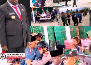 Pemkab Dogiyai Gelar Upacara Taptu dan Pawai Obor Sambut HUT RI ke-81 Tahun 2026