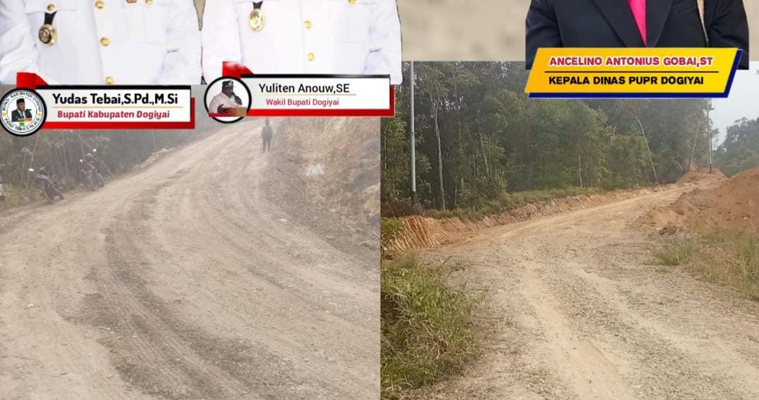 Hasil Kerja Nyata Bupati & Wakil Bupati Dogiyai: PUPR Selesaikan Penimbunan LPA/LPB dan Pengaspalan 900 Meter Ruas Jalan Piayakunu, Mapia