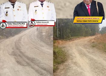Hasil Kerja Nyata Bupati & Wakil Bupati Dogiyai: PUPR Selesaikan Penimbunan LPA/LPB dan Pengaspalan 900 Meter Ruas Jalan Piayakunu, Mapia
