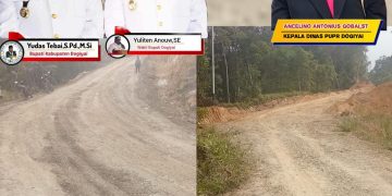 Hasil Kerja Nyata Bupati & Wakil Bupati Dogiyai: PUPR Selesaikan Penimbunan LPA/LPB dan Pengaspalan 900 Meter Ruas Jalan Piayakunu, Mapia