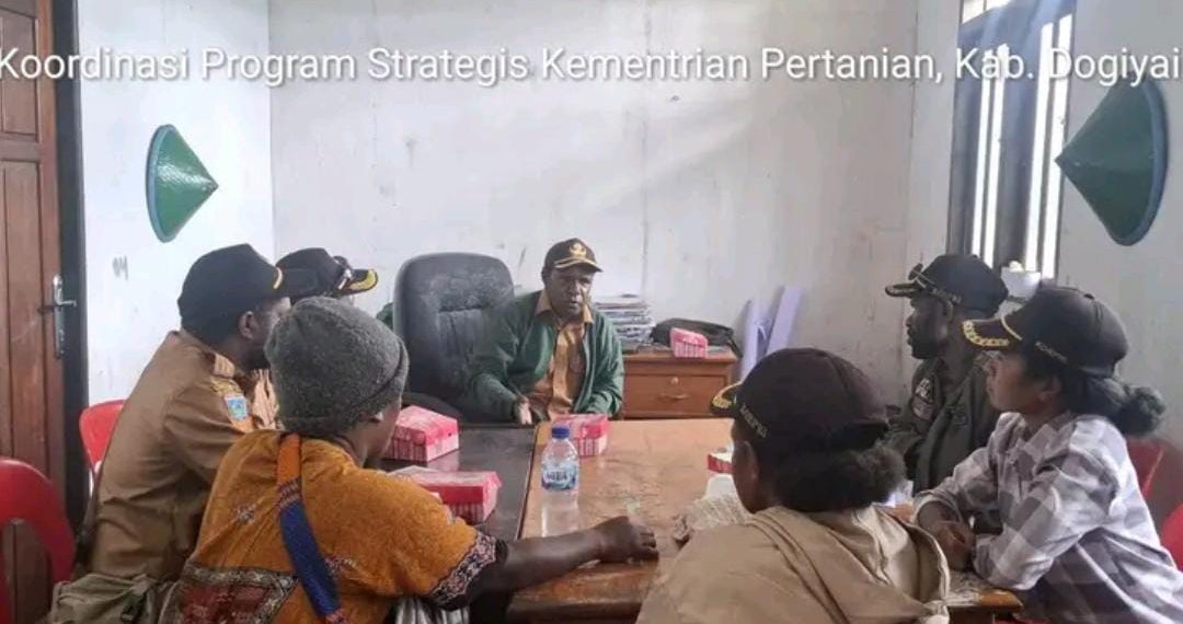 Perkuat Ketahagan Pangan, Rapat Koordinasi Program Strategis Kementan RI dan Pemkab Dogiyai Berlangsung Khidmat