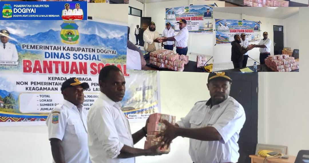 Bupati Dogiyai salurkan RP 4,7 Miliar Dana Otsus Untuk Lembaga Pendidikan & Keagamaan di 10 Distrik