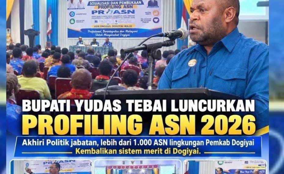 Sebuah Gebrakan historis: Dogiyai jadi Kabupaten Pertama di Tanah Papua yang gelar Profiling ASN untuk tingkatkan Pelayanan Publik